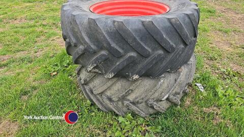 2 x Michelin tyres, 540/65 R30