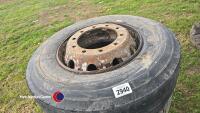 4 x 11R22.5 10 stud wheels - 2