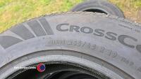 4 x Continental 255 65 R19 tyres for Land Rover, year 2024, and one other, excellent tread - 3