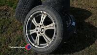 4x Fox alloys to fit Navara D40 255/50 R20 - 2