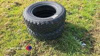 2 x 185/70 R13c trailer tyres
