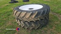 Trailed sprayer rowcrop wheels and tyres, Michelin 420/80R46, very good condition