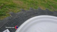 Trailed sprayer rowcrop wheels and tyres, Michelin 420/80R46, very good condition - 3