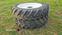 Trailed sprayer rowcrop wheels and tyres, Michelin 420/80R46, very good condition - 4