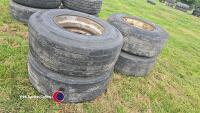 4 x 385-65-225 - Recut on 10 stud wheels - 4