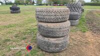 3 x 445/65 R22.5 wheels