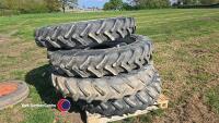 4 x JCB Fastrac rowcrop wheels - 4