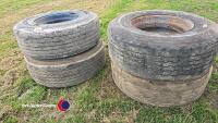 4 x Supersingle wheels and tyres - 5