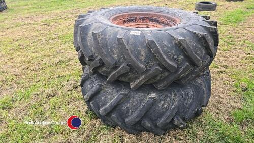 2 x 18.4 R26 wheels and tyres