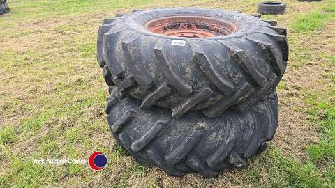 2 x 18.4 R26 wheels and tyres