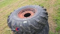 2 x 18.4 R26 wheels and tyres - 2