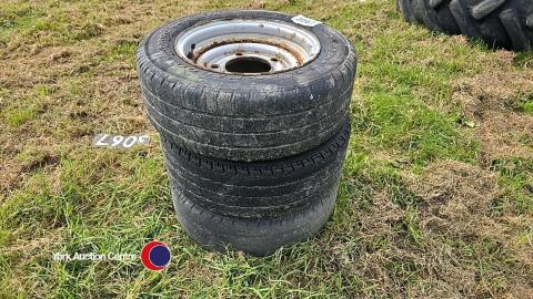 3 x Ifor Williams 185/60 R12C wheels