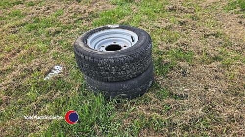 2 x Ifor Williams 185/60 R12C wheels