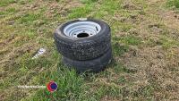 2 x Ifor Williams 185/60 R12C wheels