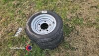 2 x Ifor Williams 185/60 R12C wheels - 2