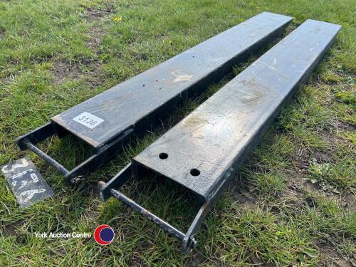 Pair of forklift extensions