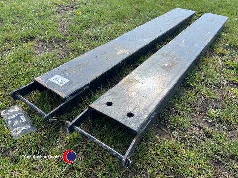 Pair of forklift extensions