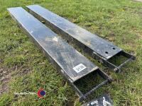 Pair of forklift extensions - 2