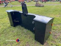 Proforge Handibox front tractor toolbox, used but good condition with LED marker lights - 4