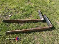 Set of forklift pallet tines - 3