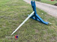 Bale spike, 3 point linkage mounted, year 2024, blue - 2