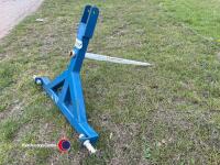 Bale spike, 3 point linkage mounted, year 2024, blue - 4