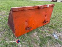 Transport box for Ferguson tractor, orange - 4
