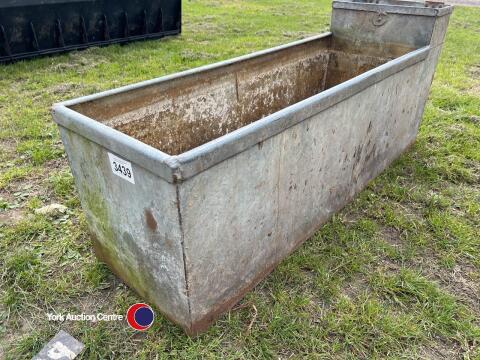 Galvanised water trough