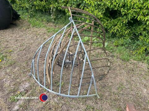 Various wall mounted hay racks