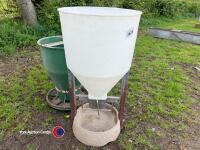 2 x feed hoppers for weaners/lambs - 2