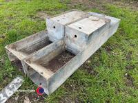 2 x drinking troughs, 4ft x 8.5in