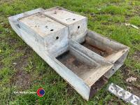 2 x drinking troughs, 4ft x 8.5in - 2