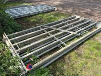 4 x cattle hurdles with pins - 3