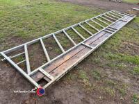 20ft heavy duty cattle feed barrier, to suit 20ft bay