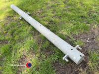 Galvanised double hanging gate posts - 2