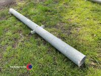 Galvanised double hanging gate posts - 3
