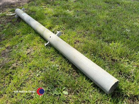 Galvanised double hanging gate posts