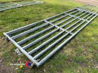 2 Ritchie 12ft, 7 bar metal gate, used