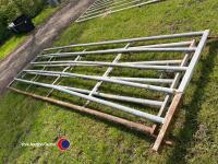 2 x 13ft6in galvanised gates - 2