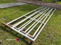 2 x 13ft6in galvanised gates - 3