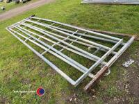 2 x 13ft6in galvanised gates - 4