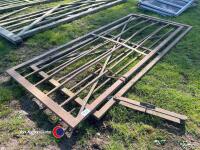 Pair of 10x4ft metal gates - 2