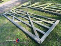 12ft wooden gate