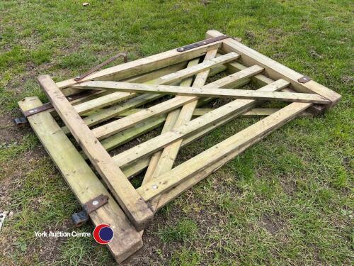 Pair wooden field/garden gates