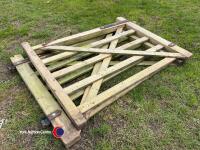 Pair wooden field/garden gates