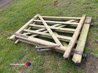 Pair wooden field/garden gates - 2