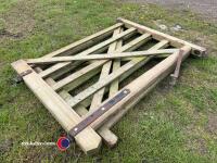Pair wooden field/garden gates - 3