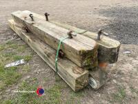 5 x square gate posts - 4