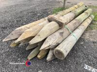 Pack of large round posts