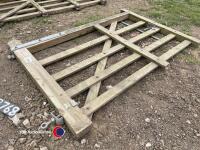 5ft 6in wooden gate